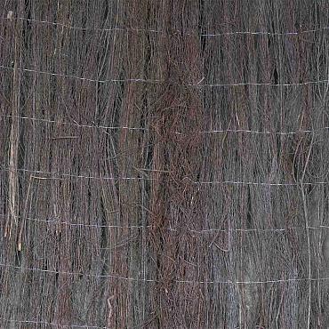 Natuurlijke schutting | Heidemat ca. 1,5cm dik | Bruin | 500x200 cm