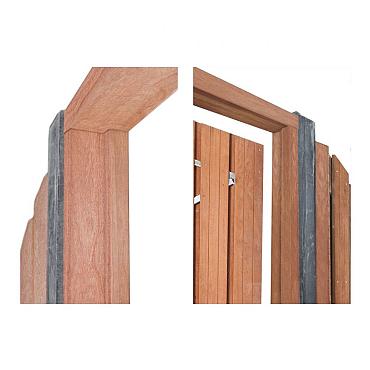 Deurkozijn met aanslagligger | Hardhout | 150x210 cm