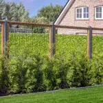 Gaaselement met kader 45x45mm H180xB180cm geïmpregn