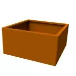 Retail Pack Box Bloembak Corten 80cm