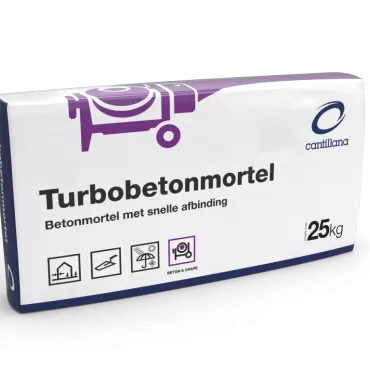 Cantillana Turbobetonmortel no mix NL PE zak 25kg