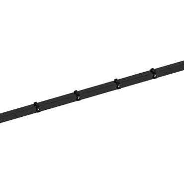 Hillfence h.paal+aansluitingset afdekkap 6x6x240cm zwart