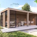 Douglas Overkapping Elegant fijn bezaagd 400x500cm