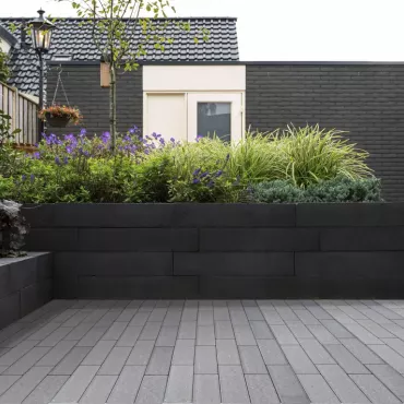 Ecotop Base Lungo 31,5x10,5x8 normaal facet grijs KOMO PL1