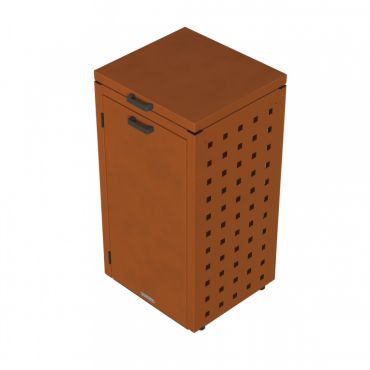Kliko ombouw 120 Liter - 1 stuk CORTEN met klep