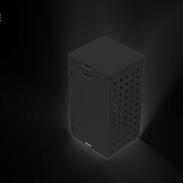 Kliko ombouw 120 Liter - 1 stuk GRAFIET ZWART met klep