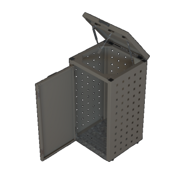 Kliko ombouw 120 Liter - 1 stuk TAUPE met klep