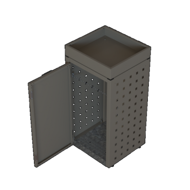 Kliko ombouw 120 Liter - 1 stuk TAUPE met tuinbak