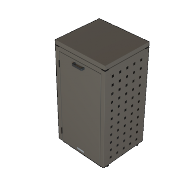 Kliko ombouw 120 Liter - 1 stuk TAUPE met vaste deksel