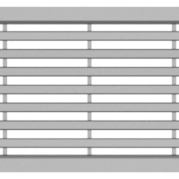 Langstaafrooster Kunststof., L=1000mm  tbv. ACO Hexaline, Euroline en Highline