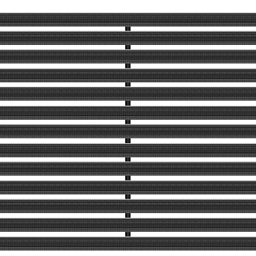 Mat tbv schoonloper,  750x500 mm aluminium + rubber, zwart