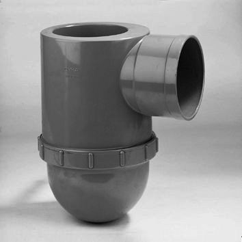 Riool Sifon  Ø110mm PVC gebruik in combi. met Hexa onderuitloop