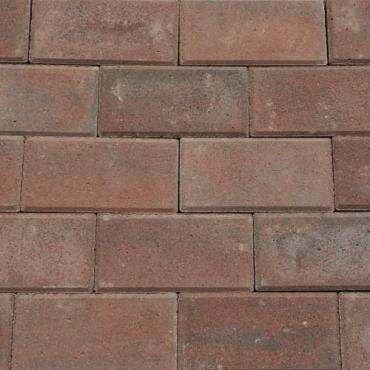 BSS 8cm KOMO rood genuanceerd met deklaag 36st/lg