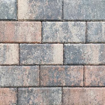 Betonstraatsteen 6 cm tricolore komo