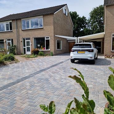 Betonstraatsteen 6 cm tricolore komo