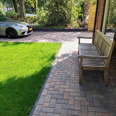 Betonstraatsteen 8 cm oud bruin komo