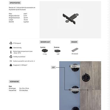 Structusol voegstuk C3T halfsteensverband voeg 3 mm