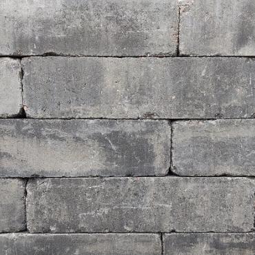 Linea trommel 15x15x60 cm grijs/zwart