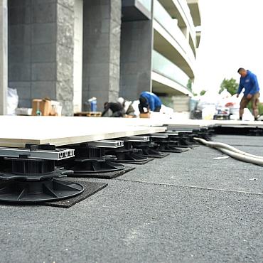 Beschermrubber groot 210x210x5 mm