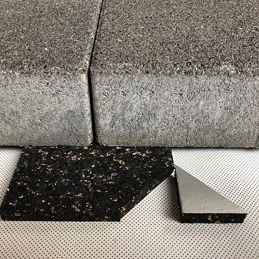 Vaste terrasdrager AC 200x200x15 ook PVC-houdende ondergrond