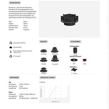 Comfort verlengstuk F30 hoogte 3 cm