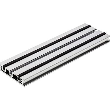 Structusol aluminium profiel ST16 - 2,4 m met rubber profiel