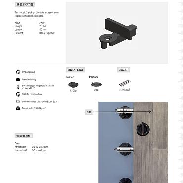 Structusol voegstuk C3L lateraal voeg 3 mm