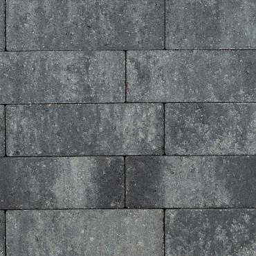 Longstone opritsteen 7 cm grijs/zwart