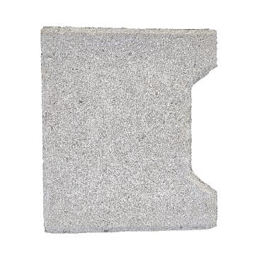 H-verbandsteen begin/eind 8 cm grijs