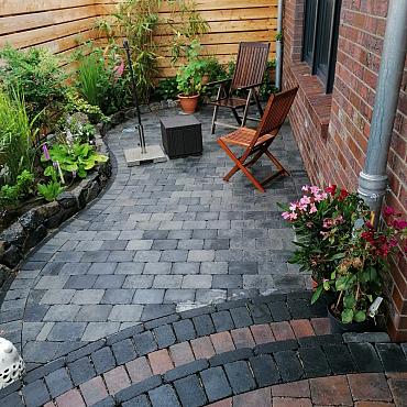 Stonique trommel 21x14x7 cm grijs/zwart