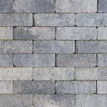 Stonique trommel dikformaat 6 cm grijs/zwart