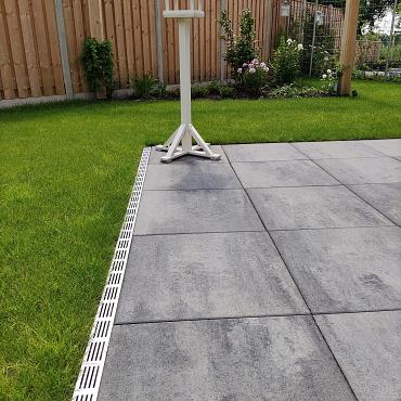 Aquadrain afvoergoot grijs 100x10x6,5 cm