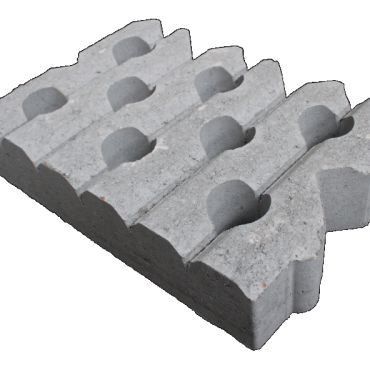 Grasbetontegel type B 40x60x12(60 cm. zijde vlak) K85911 vormklasse B BK15