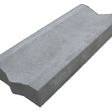 Molgootelement 40x12,5x100 holling is 26/4 grijs