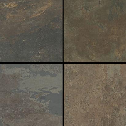 Keramische tegel | Cera3line | Peacock Rusty | Roest/Zwart/Blauw Genuanceerd | 60x60x3 cm