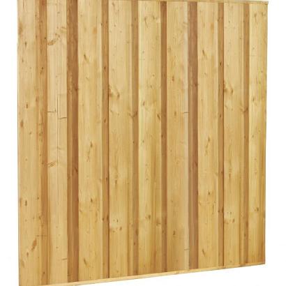 Beto-dichtplankscherm van fijnbezaagde vuren planken, 180 x 180 cm, groen geïmpregneerd.