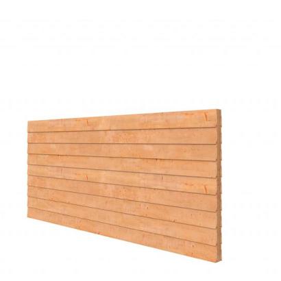 Douglas wandpakket t.b.v. dubbelzijdige wand kapschuur Comfort 371x162 cm, onbehandeld.