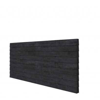 Vuren wandpakket t.b.v. dubbelzijdige wand kapschuur Comfort 371x162 cm, zwart geïmpregneerd.