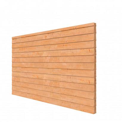 Douglas wandpakket t.b.v. dubbelzijdige wand Comfort/DHZ 371x224 cm, kleurloos geïmpregneerd.