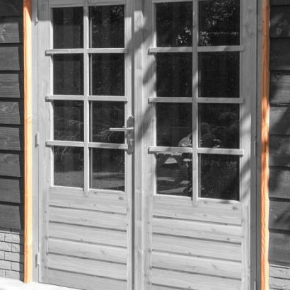 Douglas stelkozijn universeel t.b.v. enkele of dubbele deur, onbehandeld.