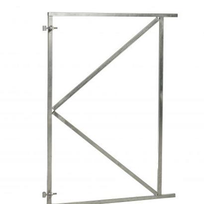 Verstelbaar stalen poortframe 120 x 155 cm, vuurverzinkt.