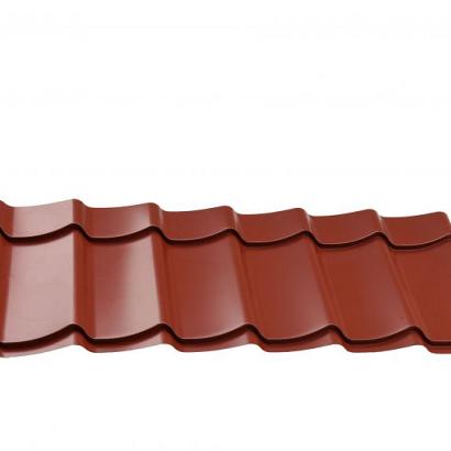 Dakpanplaten tbv Douglasvision kapschuur Comfort 405 x 320 cm, (16 M2), donkerrood