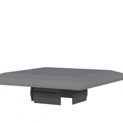 Afdekkap t.b.v. aluminium paal behorend bij het composiet systeem.