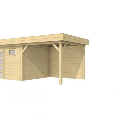 Vuren Topvision Tapuit, 300 x 300 en luifel 300 cm, onbehandeld