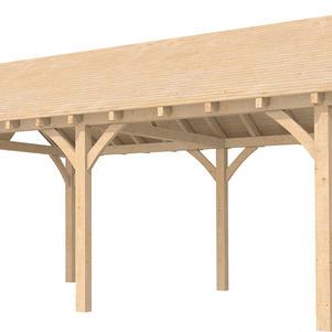 Zolder vuren t.b.v. zadeldak Excellent XXL, breedtemaat C, onbehandeld.