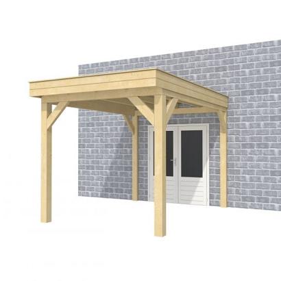 Buitenverblijf aan huis Premium I, vuren, basismodel XL/B, 257x349 cm, kleurloos geïmpregneerd.