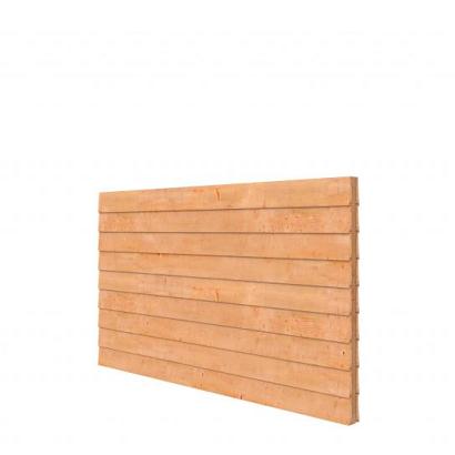 Douglas wandpakket tbv dubbelzijdige wand kapschuur Comfort 278,5x162 cm, kleurloos geïmpregneerd