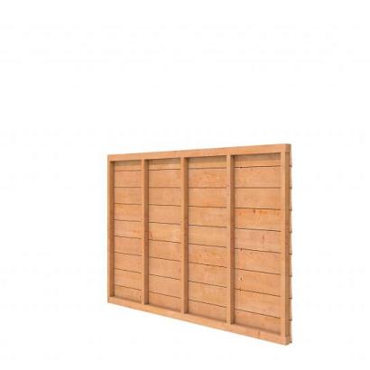 Douglas wandpakket tbv enkelzijdige wand kapschuur Comfort 229x162 cm, kleurloos geïmpregneerd