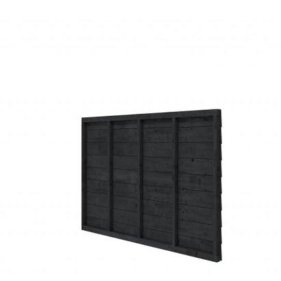 Douglas wandpakket tbv enkelzijdige wand kapschuur Comfort 229x162 cm, zwart geïmpregneerd