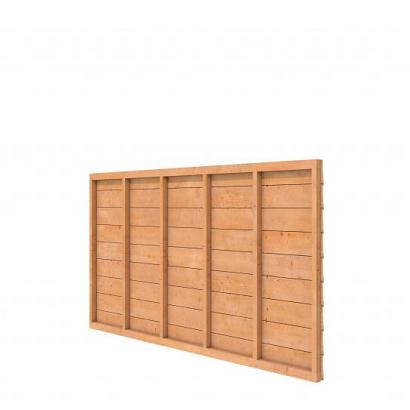 Douglas wandpakket tbv enkelzijdige wand kapschuur Comfort 278,5x162 cm, onbehandeld